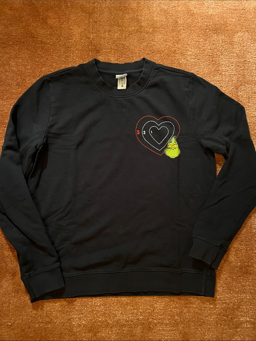 Hanna Andersson Sz S Grinch Black Sweater